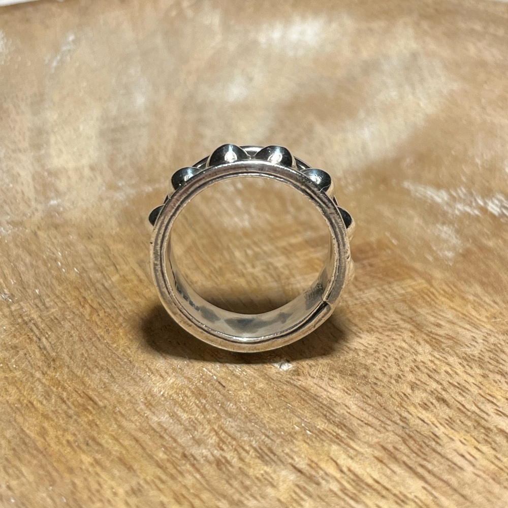 *SOLD* Taxco Mexico 925 Sterling Silver Round Ball Dome Ring - Picture 11 of 13